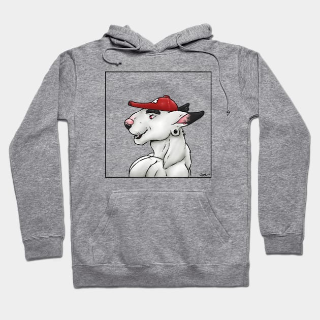 BullTerrier head Hoodie by WhiskyHeart974